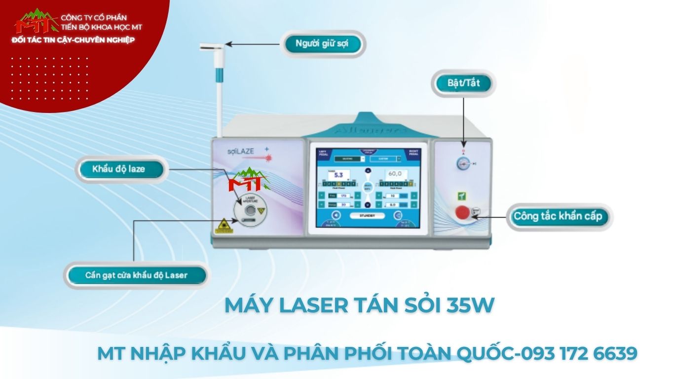 hệ thống laser tán sỏi 35w