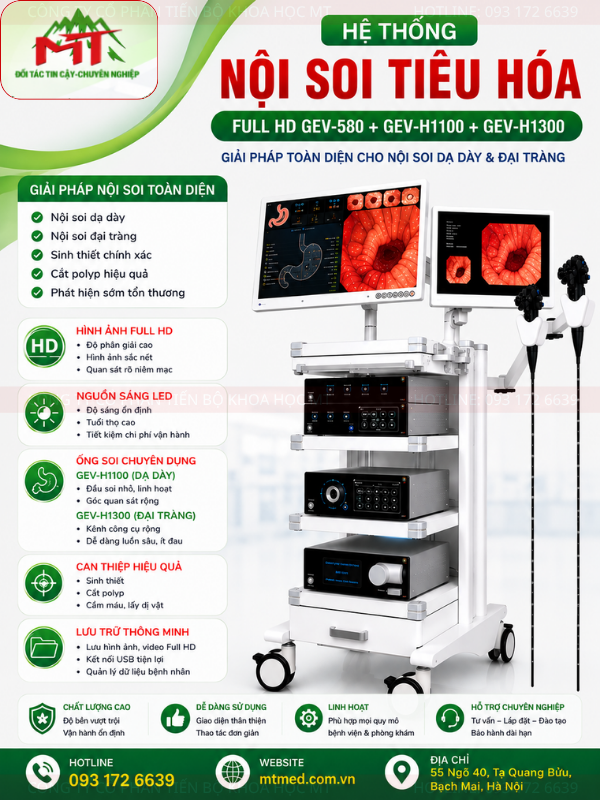 hệ thống máy nội soi tiêu hóa giá rẻ