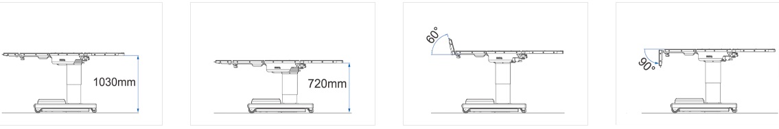 kích thước bàn mổ dr.max5800