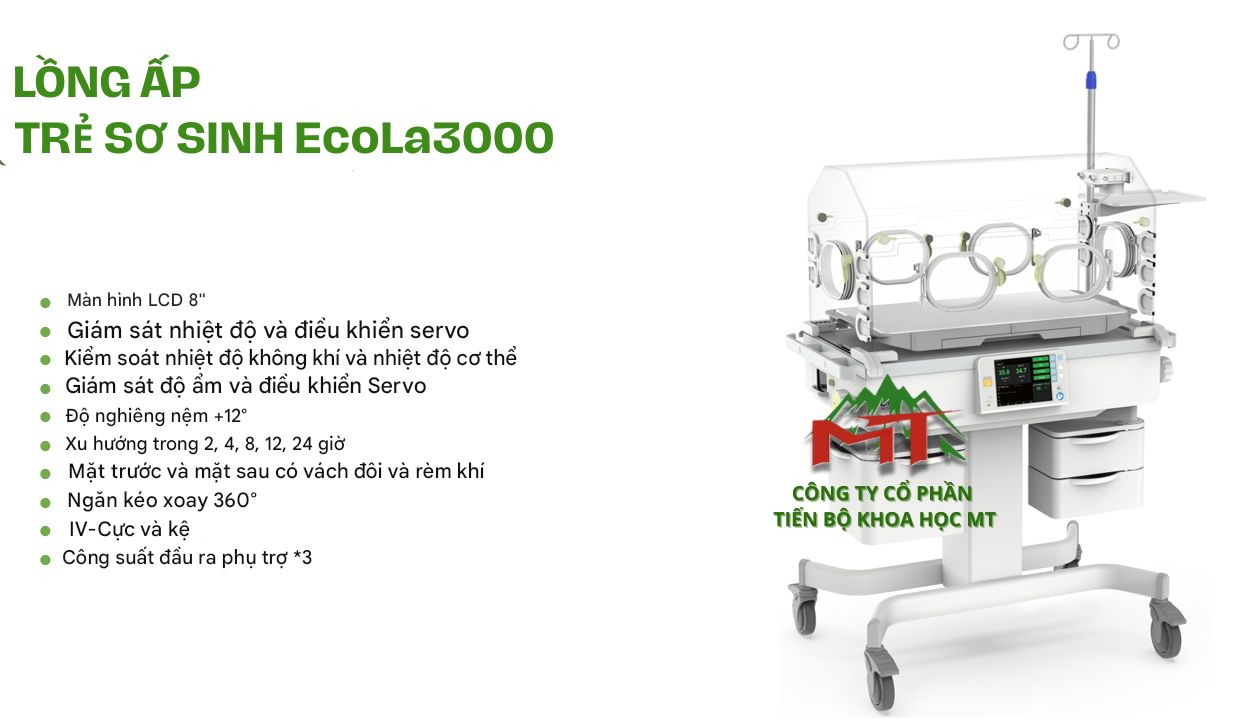 lồng ấp trẻ sơ sinh ecola