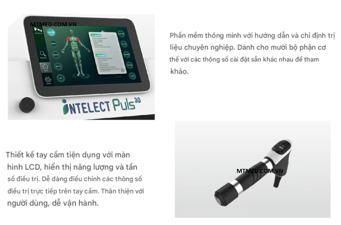 màn hình và tay súng máy xung kích intelect plus 30