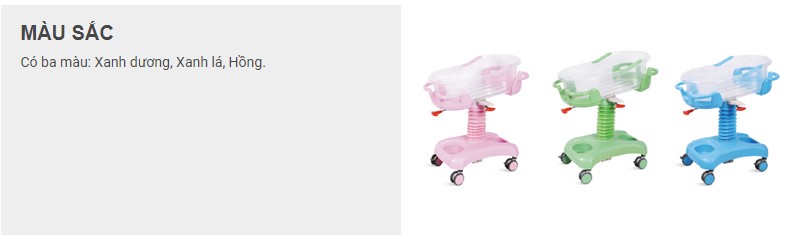 màu sắc nôi trẻ sơ sinh