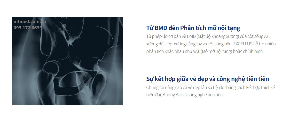 máy đo loãng xương bán thân excellus