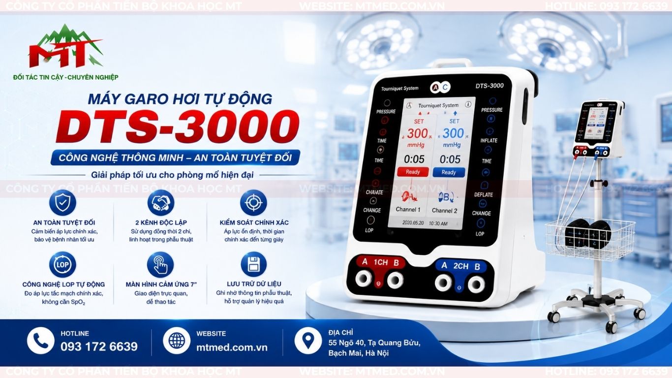 máy garo hơi tự động 2 kênh dts3000