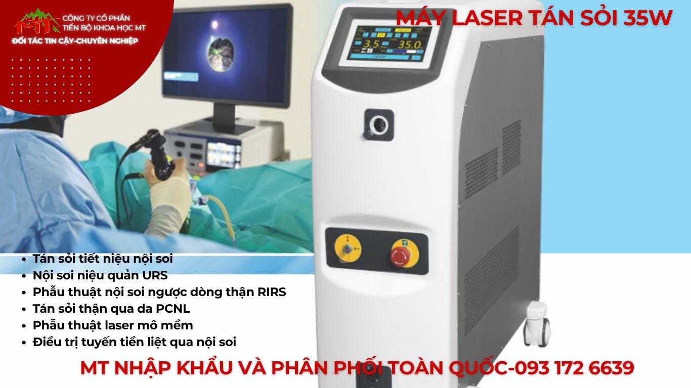 máy laser tán sỏi công suất 35w
