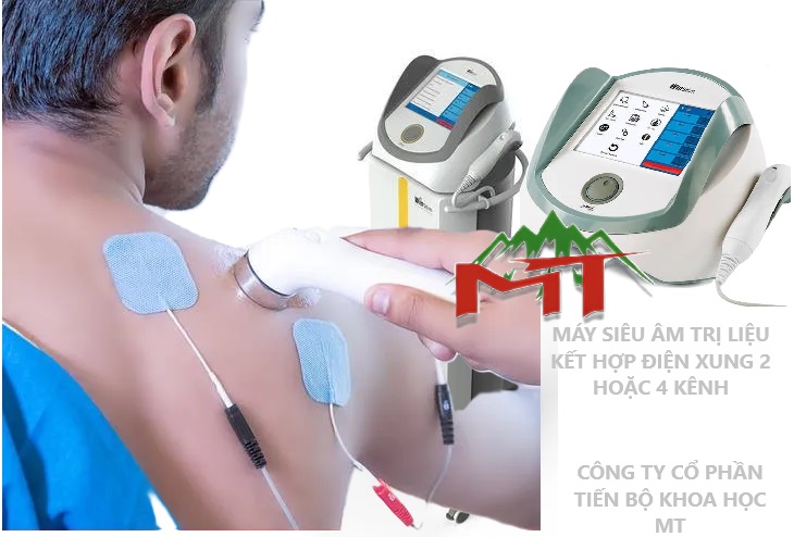 máy siêu âm điều trị kết hợp điện xung 2 hoặc 4 kênh