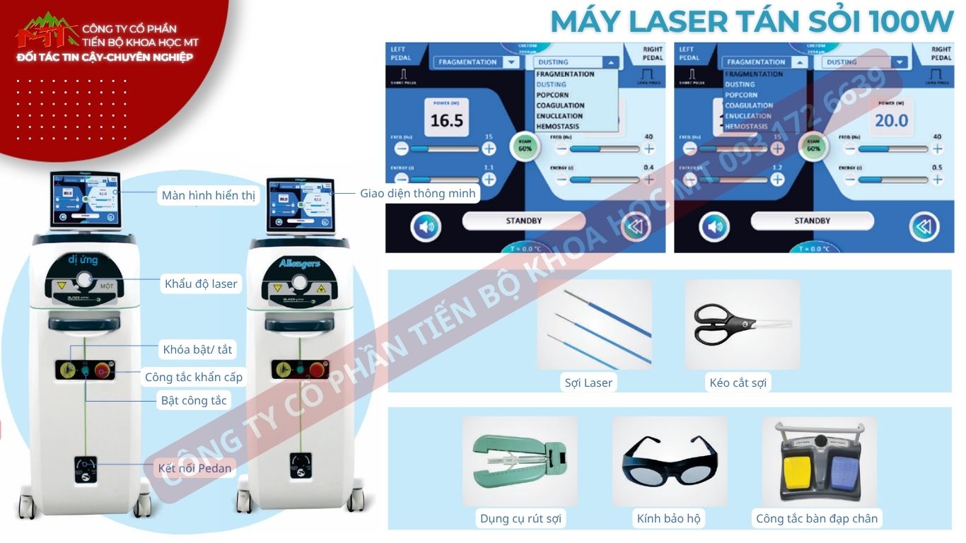 máy tán sỏi laser giá tốt