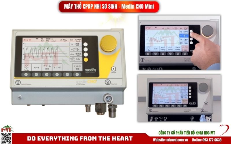 máy thở ncpap cho nhi sơ sinh medin cno mini