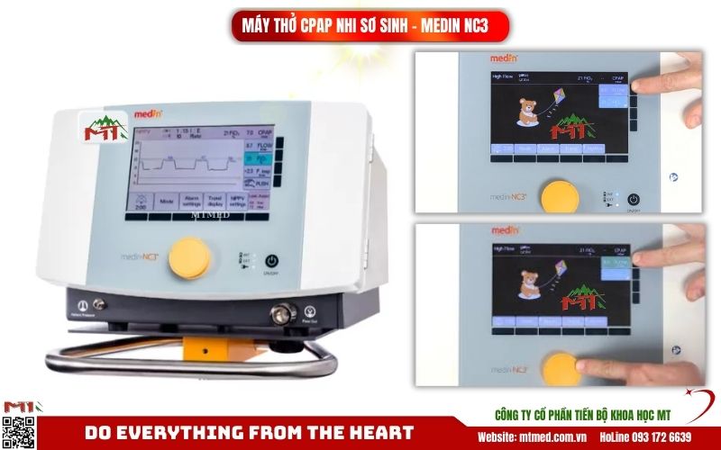 máy thở cho trẻ sơ sinh medin nc3