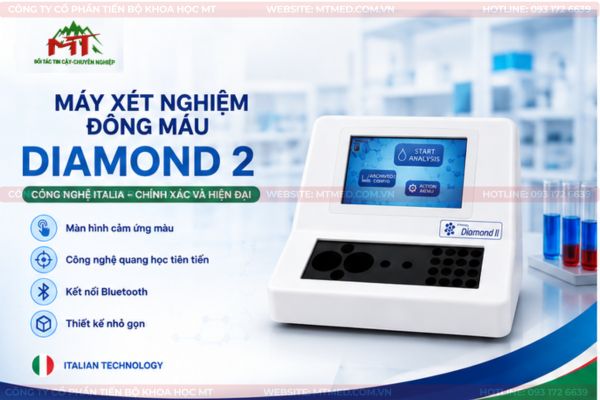 máy xét nghiệm đông máu bán tự động diamond 2 italia