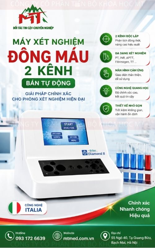Máy xét nghiệm đông máu bán tự động