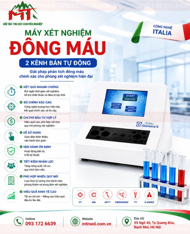 máy xét nghiệm đông máu giá tốt