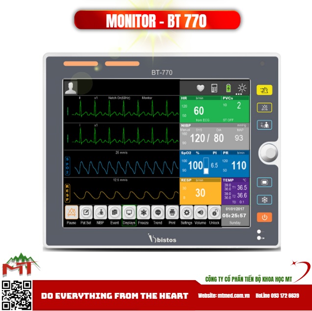 monitor theo dõi bệnh nhân bistos bt-770