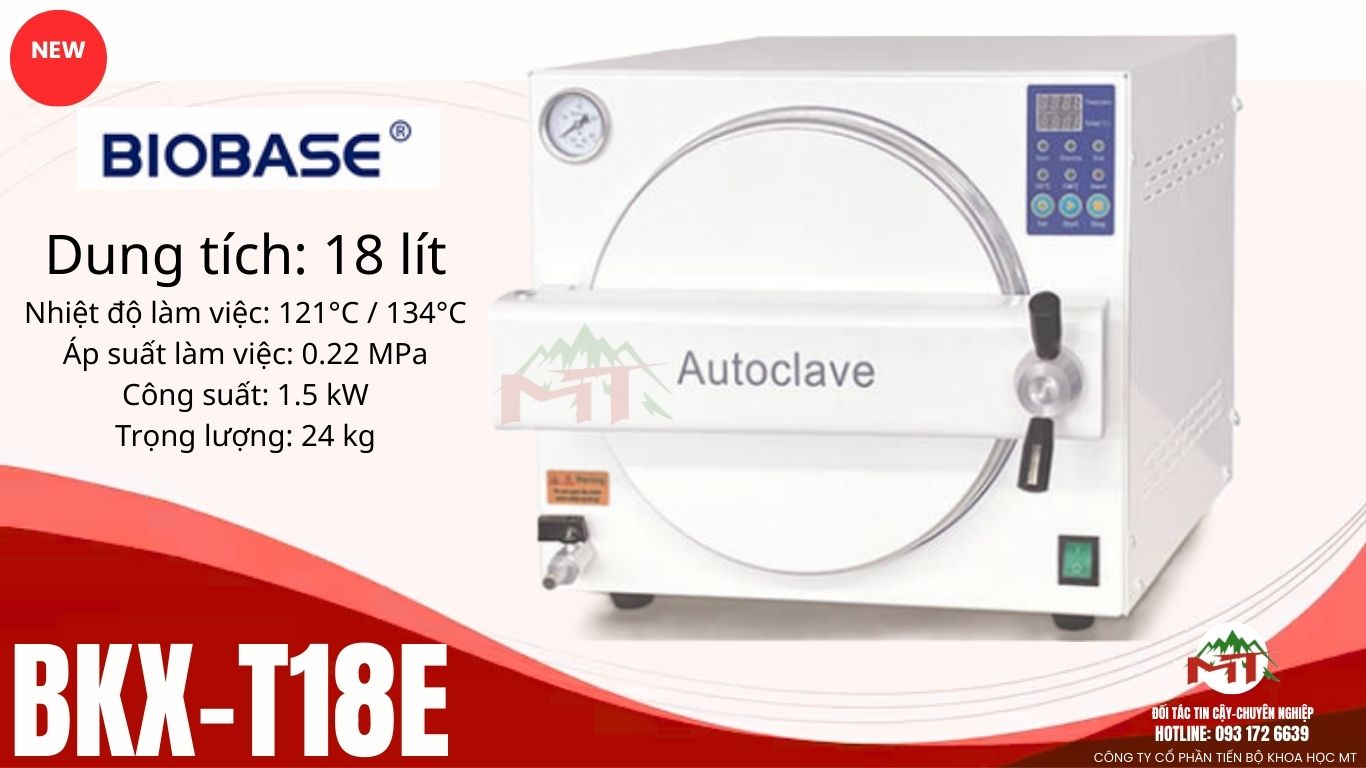 nồi hấp tiệt trùng để bàn bkx-t18e
