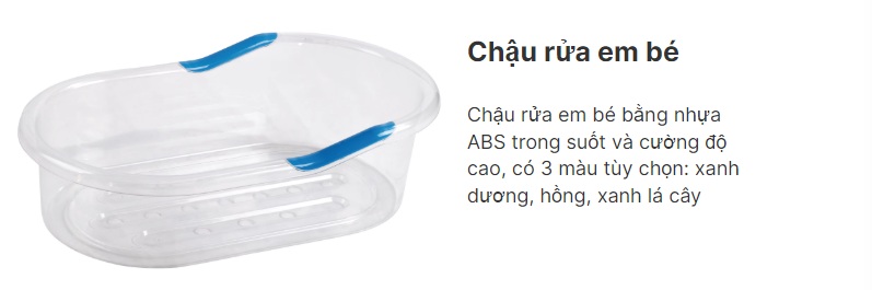 nôi trẻ sơ sinh chậu rửa cho bé