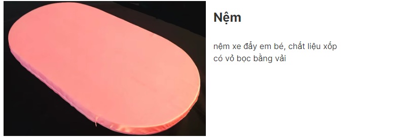 nôi trẻ sơ sinh nệm