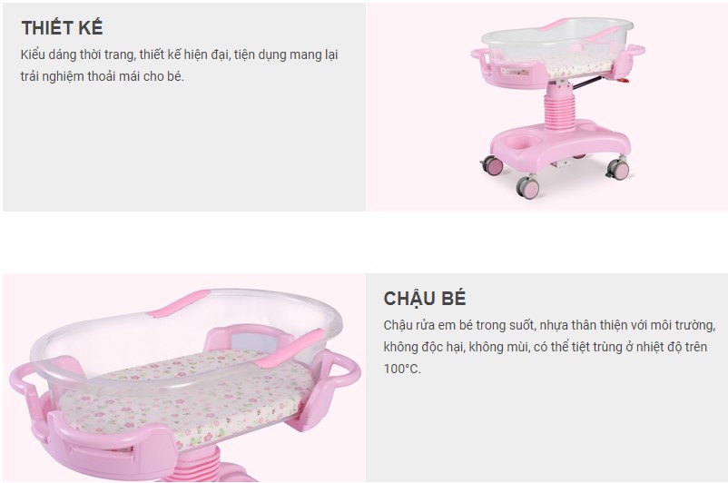 thiết kế nôi trẻ sơ sinh