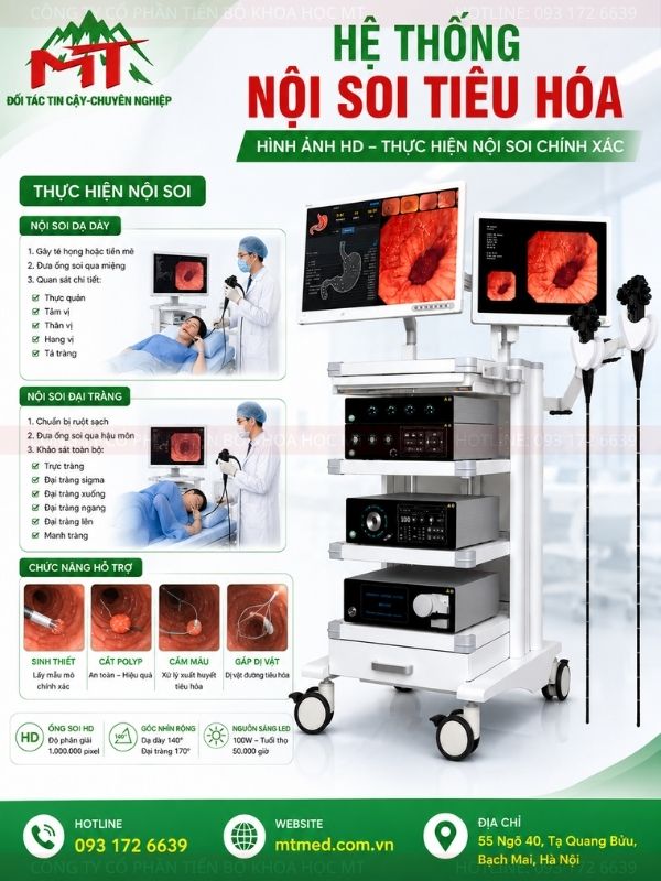 thực hiện nội soi tiêu hóa