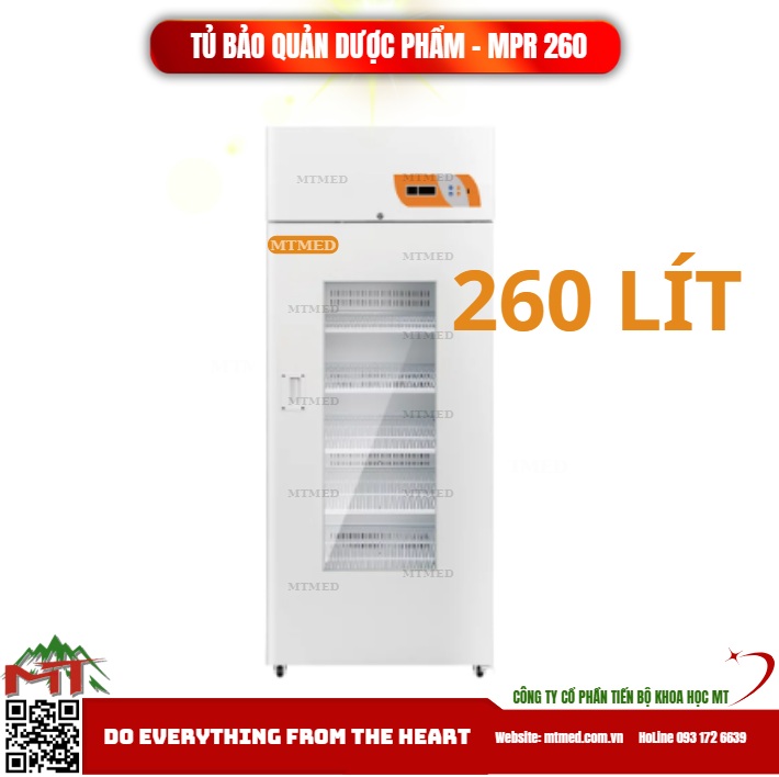 tủ bảo quản dược phẩm 260 lít