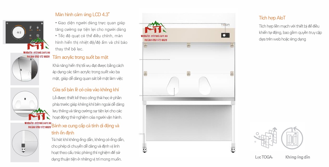 tủ hút khí độc không ống dẫn toga