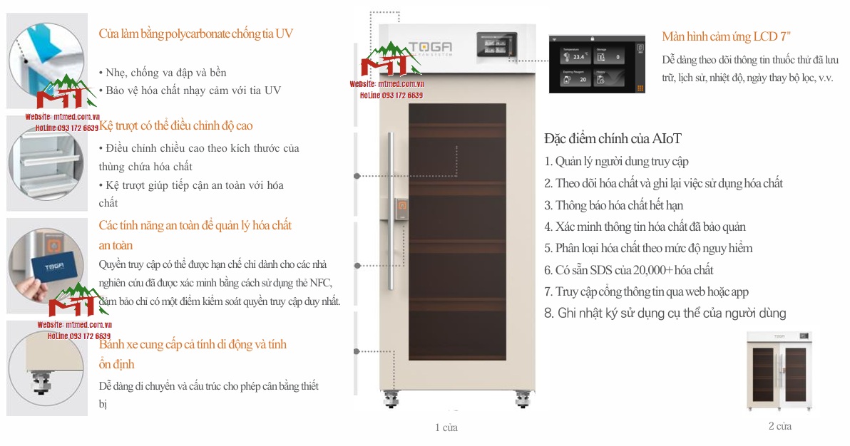 tủ lưu hóa chất toga