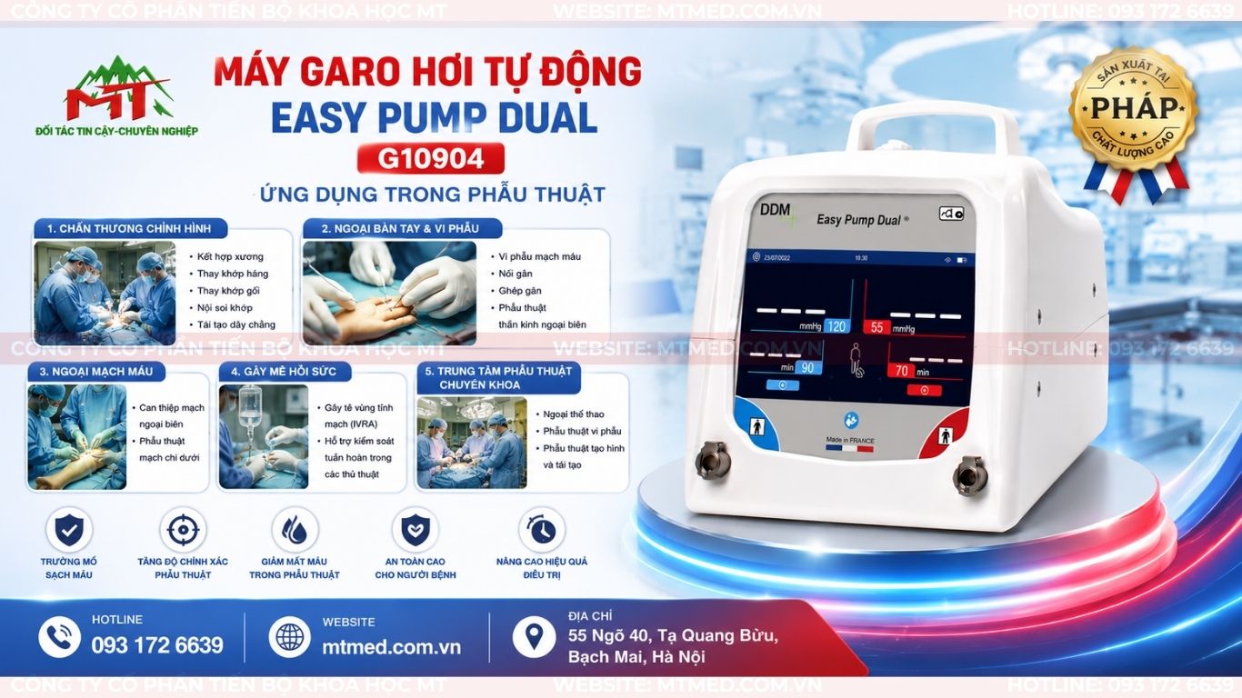 ứng dụng của máy garo hơi trong phẫu thuật chi