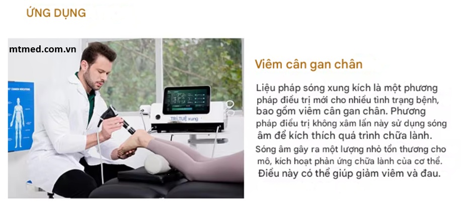 ứng dụng của máy xung kích intelect plus 30