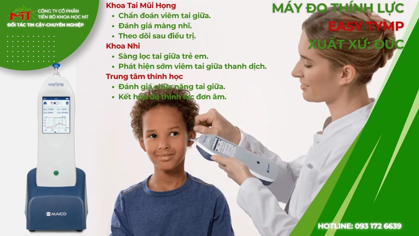 Ứng dụng lâm sàng của máy đo thính lực easyTymp