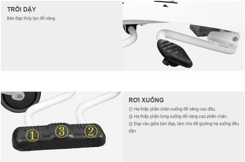 xe đẩy vận chuyển bệnh nhân chất lượng cao