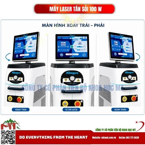 Máy laser tán sỏi 100w