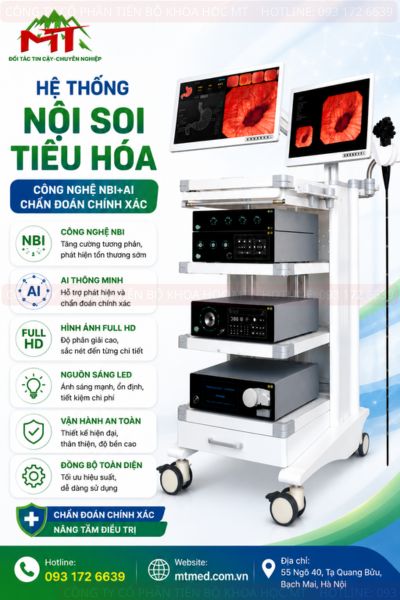 Hệ thống nội soi tiêu hóa có AI chẩn đoán