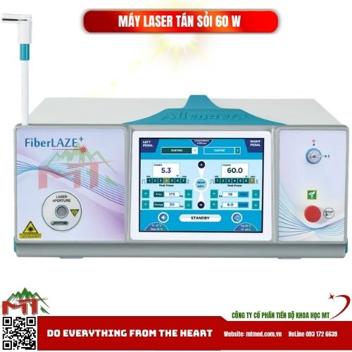 Máy laser tán sỏi sợi quang 60w