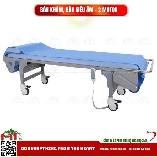 Bàn khám, bàn siêu âm điều khiển điện 2 motor EX-YE3002