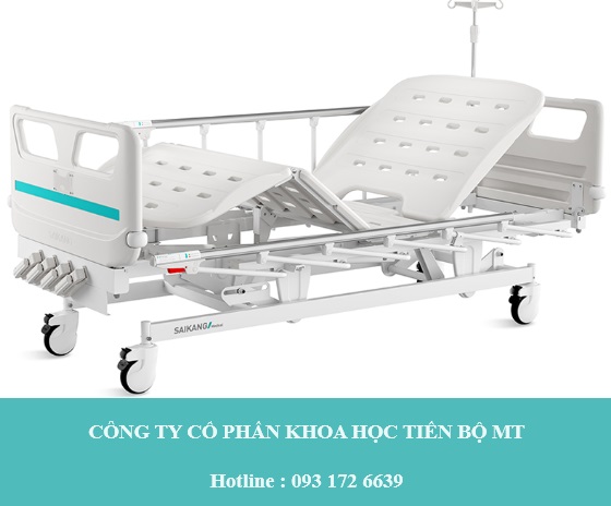 Giường bệnh nhân 4 tay quay chất lượng cao - mtmed