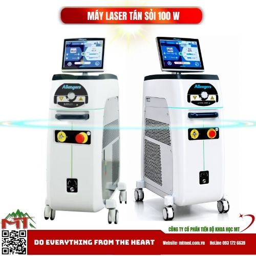 Máy laser tán sỏi 100w