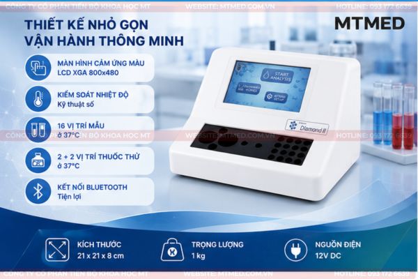 Máy Xét Nghiệm Đông Máu Diamond 2 – Italia