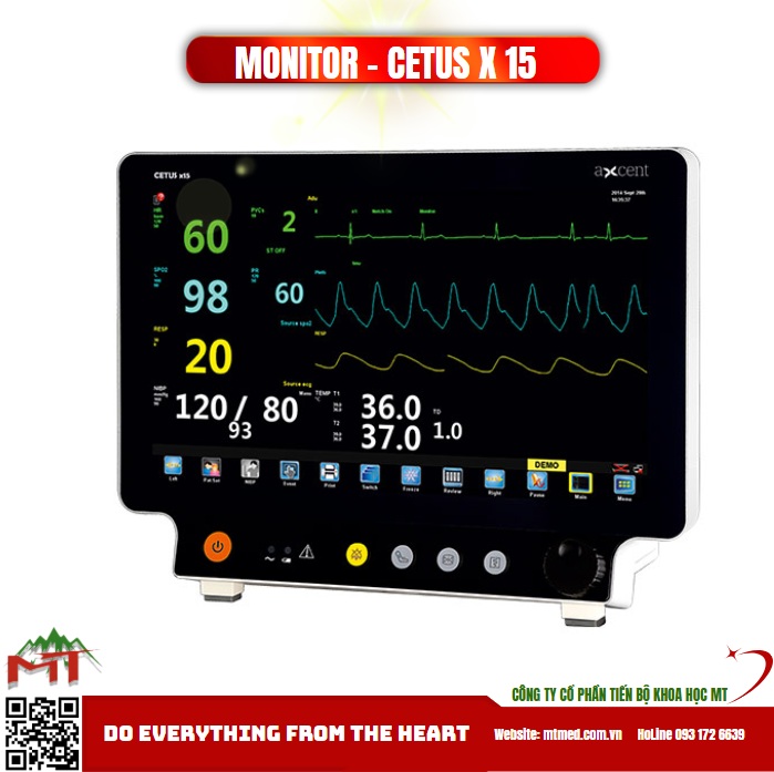 Monitor theo dõi bệnh nhân model cetus x15 axcent