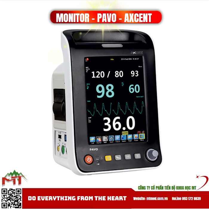 Monitor theo dõi bệnh nhân PAVO Axcent