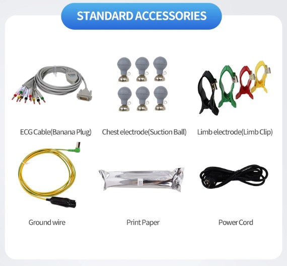 Máy điện tim 12 cần E12