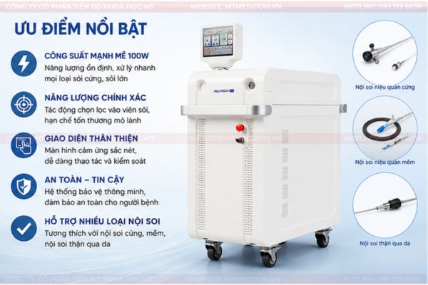 Máy tán sỏi laser 100W- Xuất xứ Hàn Quốc