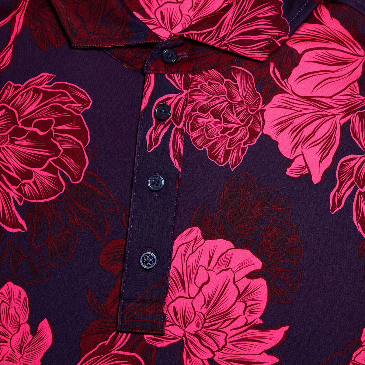 ÁO POLO STAMPED FLORAL TECH JERSEY