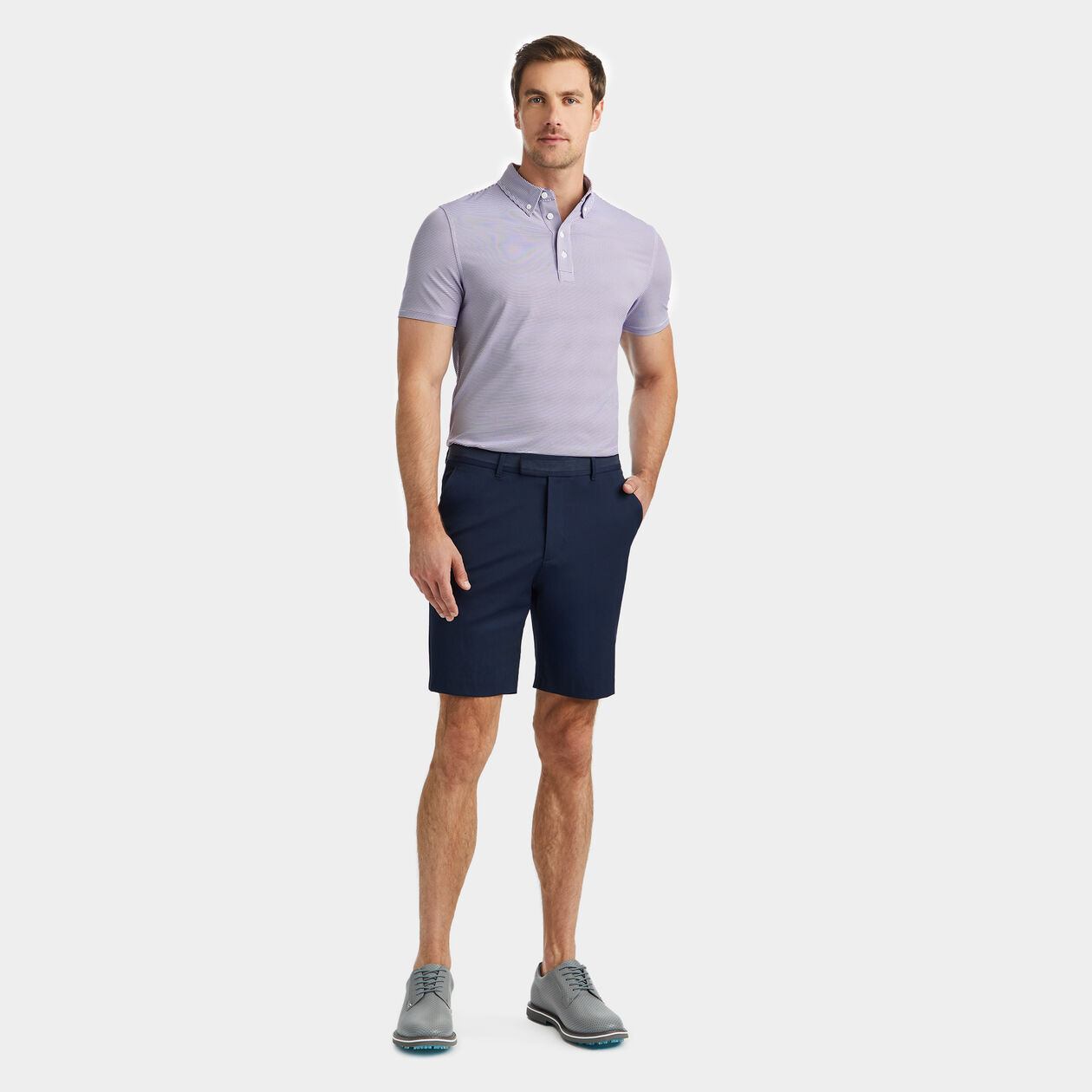 ÁO POLO FEEDER STRIPE TECH JERSEY BUTTON DOWN COLLAR