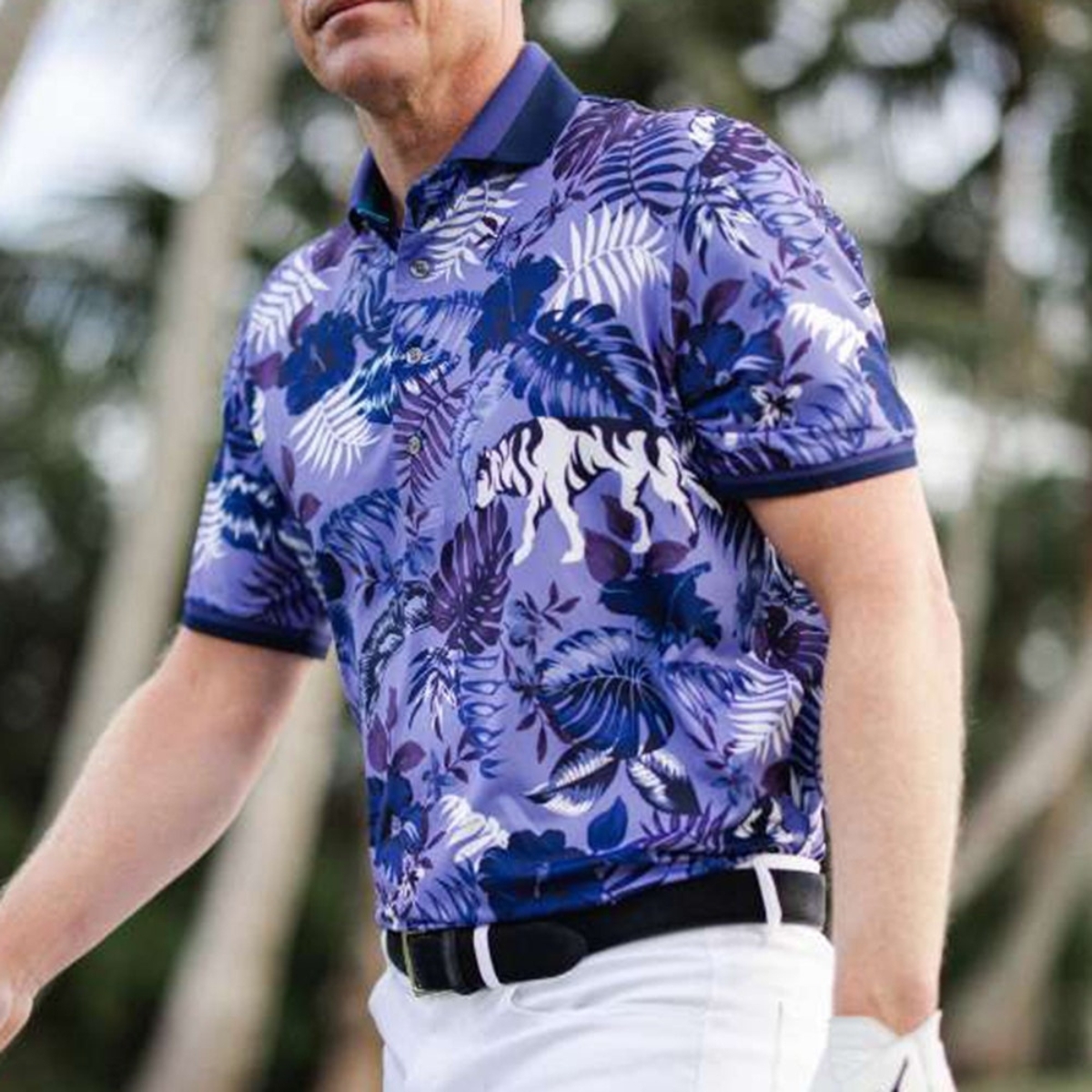 ÁO POLO FLORAL WOLF JUNGLE