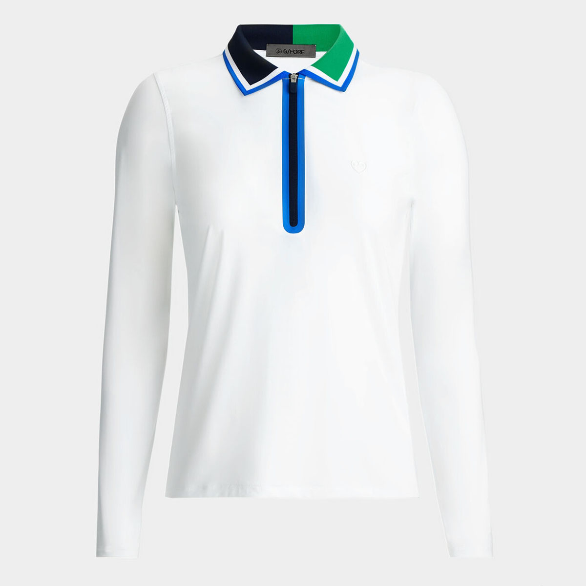 ÁO POLO COLOUR BLOCK SILKY TECH NYLON QUARTER ZIP