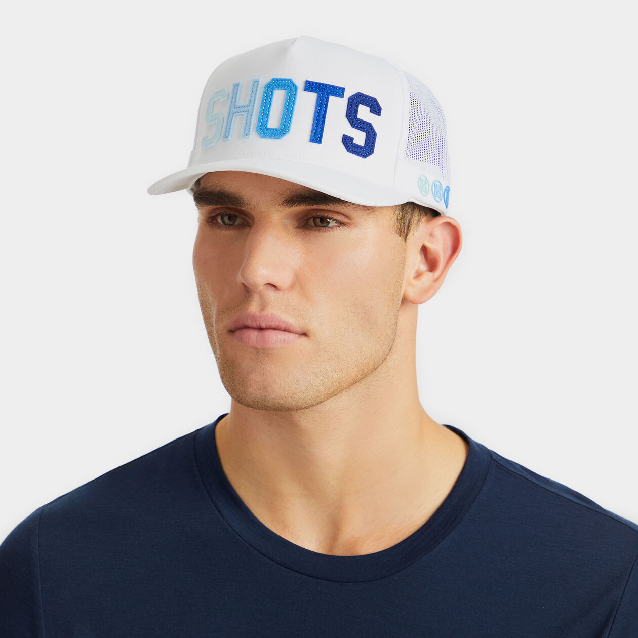 NÓN SHOTS TIPPED BRIM INTERLOCK KNIT TRUCKER