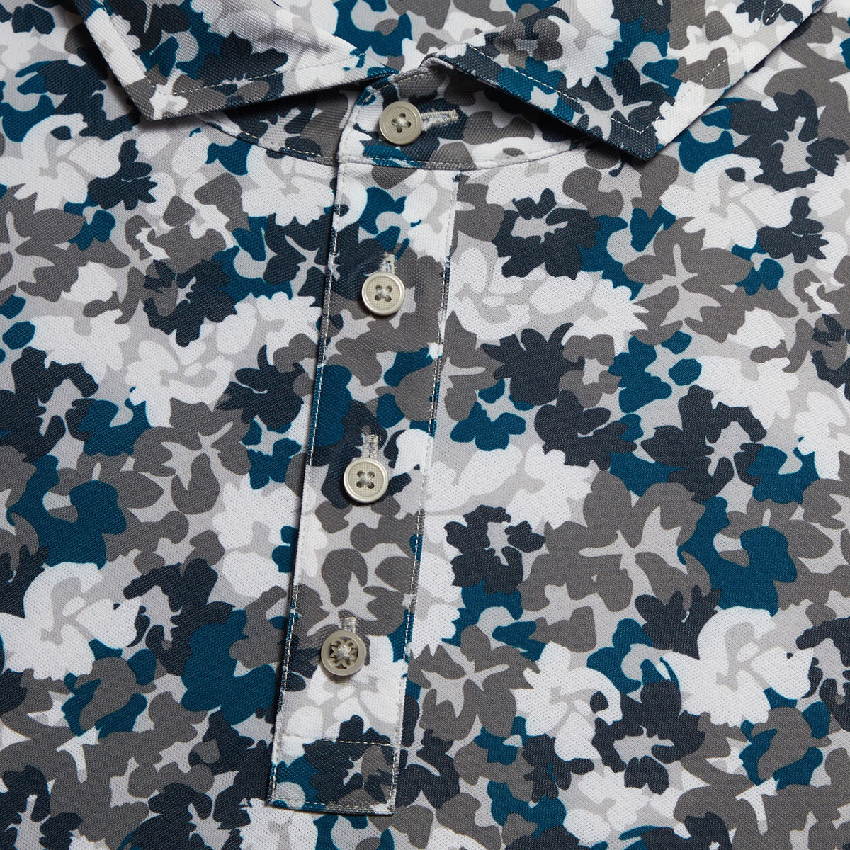 ÁO POLO CAMO FLORAL TECH PIQUÉ