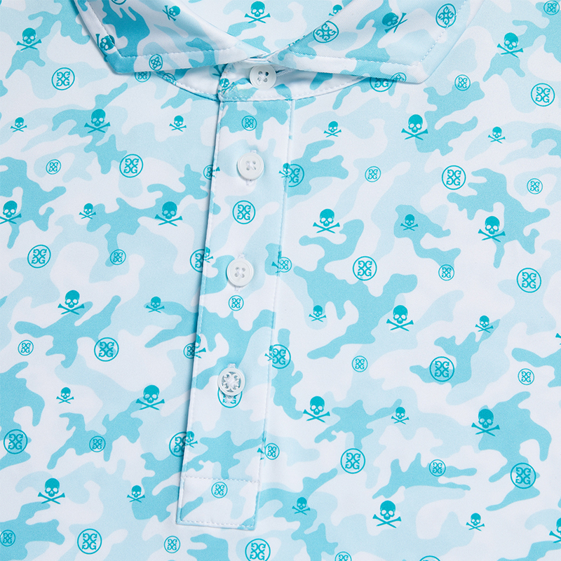 ÁO POLO MAPPED ICON CAMO TECH JERSEY MODERN SPREAD COLLAR