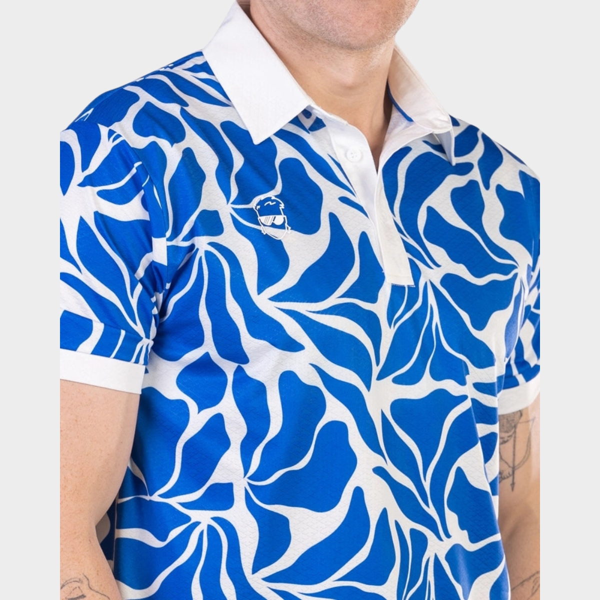 ÁO POLO STUD BLUE COOL TECH PERFORMANCE