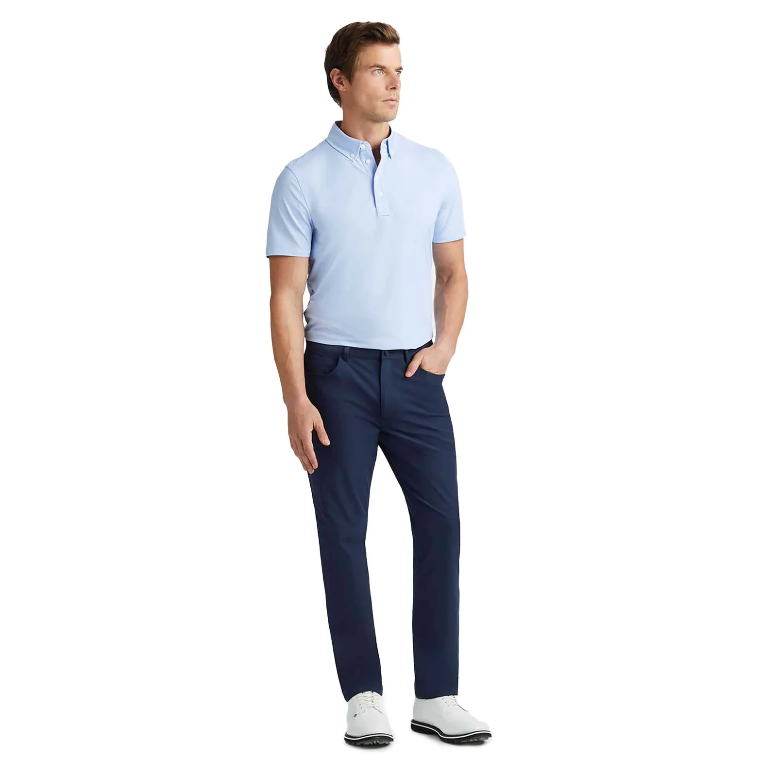 ÁO POLO FEEDER STRIPE TECH JERSEY BUTTON DOWN COLLAR