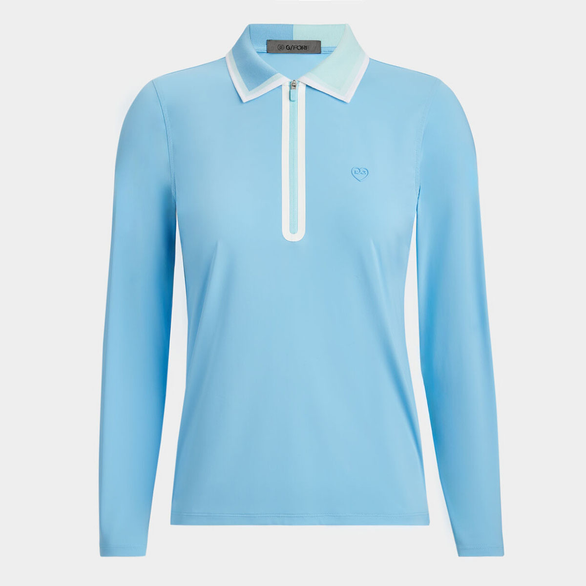 ÁO POLO COLOUR BLOCK SILKY TECH NYLON QUARTER ZIP